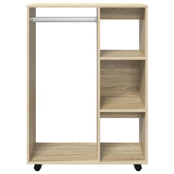 vidaXL Garderobe sonoma eik 80x40x110 cm konstruert tre