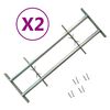vidaXL Justerbare vindusgitter 2 stk 1000-1500 mm