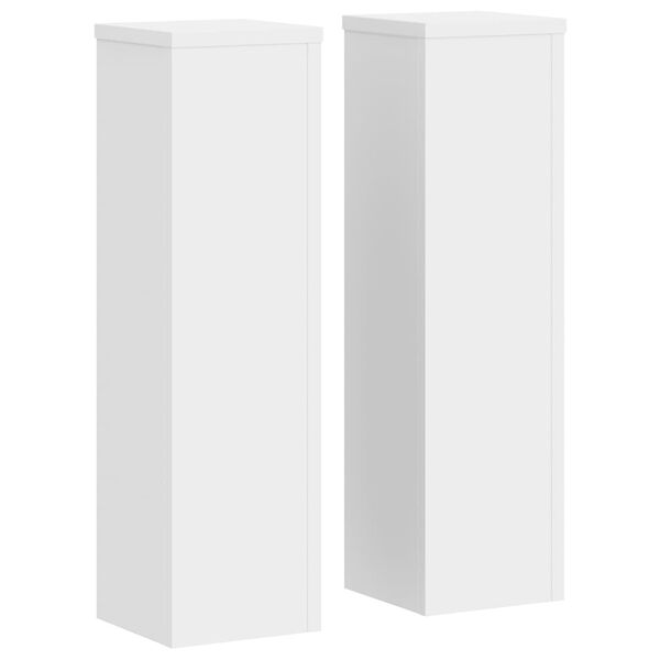 vidaXL Plantestativer 2 stk hvit 17x17x60 cm konstruert tre