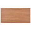 vidaXL Spisebord 120x60x73 cm heltre eik brun