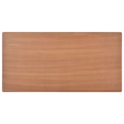 vidaXL Spisebord 120x60x73 cm heltre eik brun