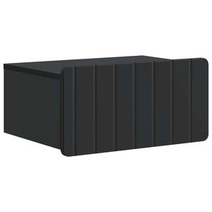 vidaXL Vegghengt Nattbord Svart 49 x 34,5 x 24 cm Konstruert tre