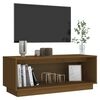 vidaXL TV-benk honningbrun 90x35x35 cm heltre furu