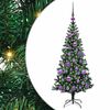vidaXL Kunstig Forh&aring;ndsopplyst Juletre gr&oslash;nn 120 cm PVC og metall