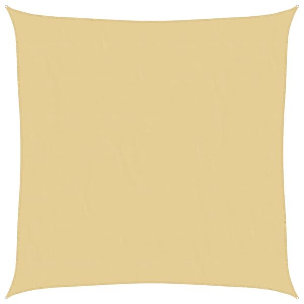 vidaXL Solseil sand 7x7 m 100% polyester oxford