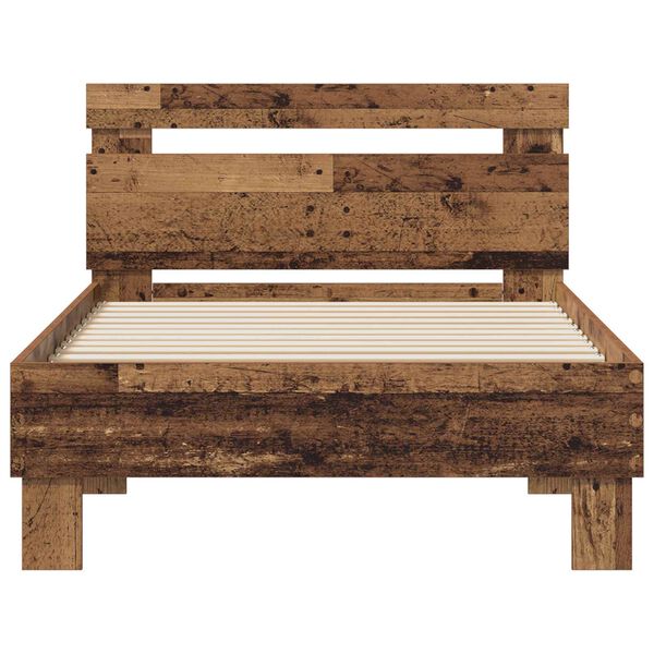 vidaXL Sengestamme Gammelt tre 98.5 x 200 cm Konstruert tre