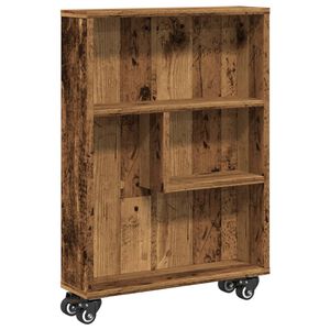 vidaXL Smal oppbevaringsvogn gammelt tre 48x13x68 cm konstruert tre