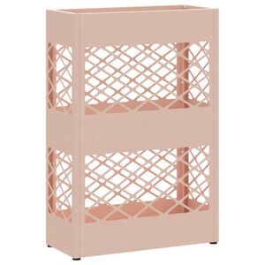 vidaXL Regn paraplystativ Rosa 28 x 12 x 41 cm St&aring;l