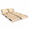 vidaXL Spilebase med 28 lameller 7 soner 140x200 cm