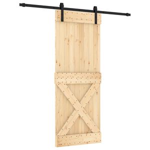 vidaXL Skyved&oslash;r 80 x 210 cm Massiv Furu Tre (Ubehandlet)