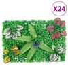 &nbsp;vidaXL Gjerde med kunstige planter&nbsp;24 stk gr&oslash;nn 40x60 cm
