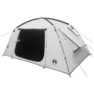 vidaXL Hyttetelt 6-personers Hvit Blackout Polyester