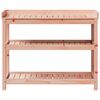 vidaXL Pottebord med hyller 108x45x86,5 cm heltre furu
