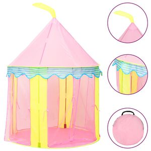 vidaXL Leketelt for barn rosa 100x100x127 cm
