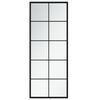 vidaXL Veggspeil svart 100x40 cm metall