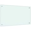 vidaXL Kjøkkenplate hvit 70x40 cm herdet glass