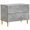 vidaXL Nattbord Betonggr&aring; 62 x 34,5 x 48 cm Konstruert tre