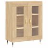 vidaXL Skjenk sonoma eik 69,5x34x90 cm konstruert tre