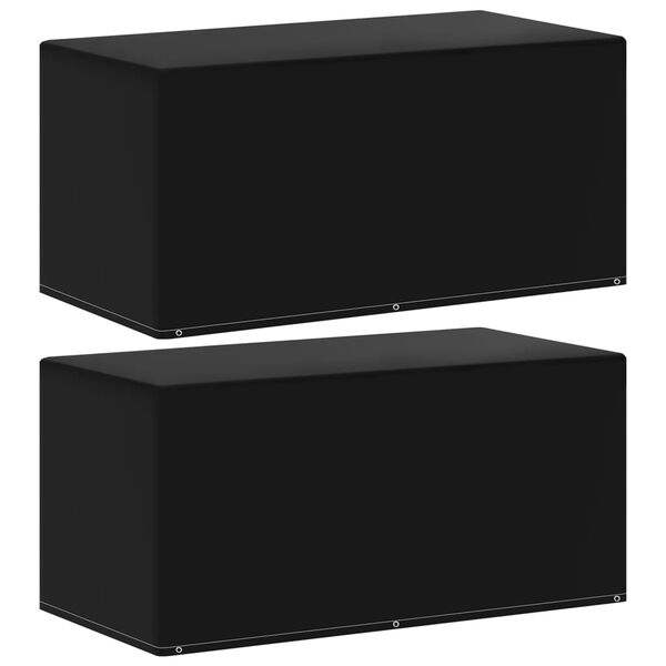 vidaXL Hagemøbeltrekk 2 stk 6 maljer 160x80x75 cm