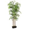 vidaXL Kunstig bambustre 1095 blader 150 cm gr&oslash;nn