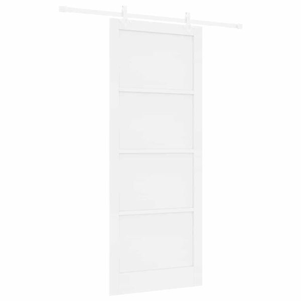 vidaXL Skyved&oslash;r Hvit 93 x 232 cm Massiv furu
