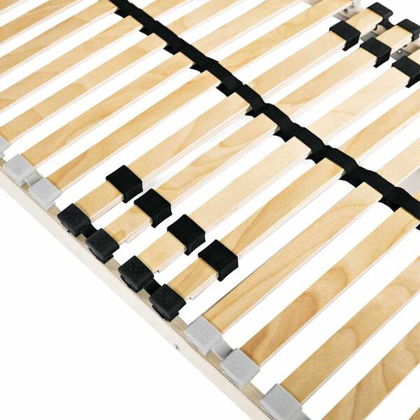 vidaXL Lamelbunn Brun 140 x 190 cm Massiv b&oslash;ketre