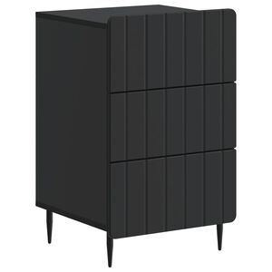 vidaXL Nattbordskap med skuff Svart 43x 41 x 68 cm Konstruert tre