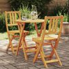 vidaXL Bistrosett 3 pcs Olje naturlig Solid akasietre