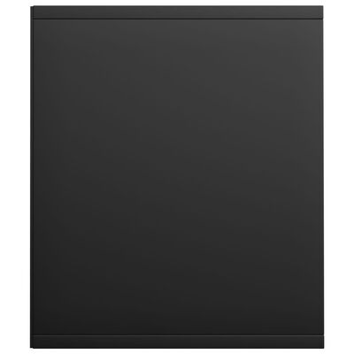 vidaXL Bokhylle/TV-benk svart 36x30x143 cm sponplate