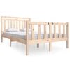 vidaXL Sengeramme 135x190 cm Double heltre
