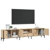 vidaXL TV-benk med skuff sonoma eik 200x25x44 cm konstruert tre