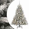 vidaXL Kunstig juletre med julekuler 120 cm 150 LED-lys Varmhvit