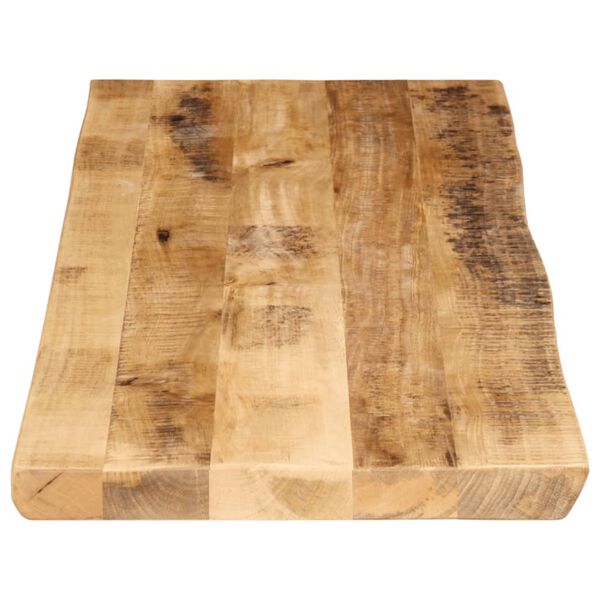 vidaXL Bordplate naturlig kant 120x40x3,8 cm grovt heltre mangotre