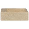 vidaXL Vask 40x40x12 cm marmor kremhvit