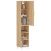 vidaXL Highboard sonoma eik 34,5x34x180 cm konstruert tre
