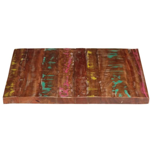 vidaXL Bordplate 90x80x3,8 cm rektangul&aelig;r gjenvunnet heltre