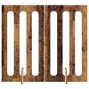 vidaXL Folding Pet Fence 2 pcs Eiketre 100,5 x 38 x 90 cm