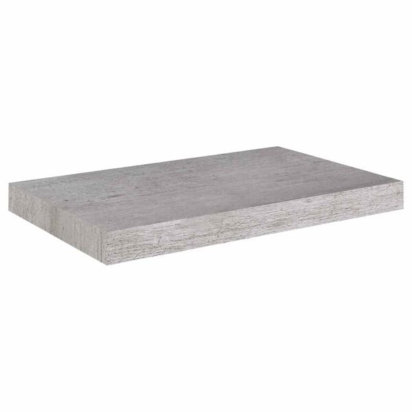 vidaXL Flytende vegghylle betonggr&aring; 50x23x3,8 cm MDF