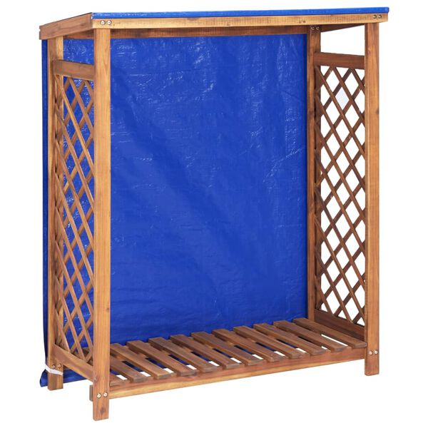 vidaXL Vedskjul 105x38x115 cm heltre akasie