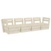 vidaXL Pallesofa 4-seters impregnert gran