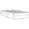vidaXL Sengeramme svart 90x190 cm konstruert tre og metall