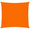 vidaXL Solseil oxfordstoff kvadratisk 5x5 m oransje