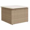 vidaXL Hagesofaer med puter 6 deler beige polyrotting akasie