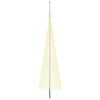 vidaXL Juletrebelysning med spyd og flaggstang 500 cm 1534 LED-lys