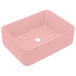 vidaXL Luksuri&oslash;s servant matt rosa 41x30x12 cm keramisk