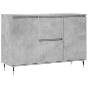 vidaXL Skjenk gr&aring; 101,5x35x70 cm konstruert tre