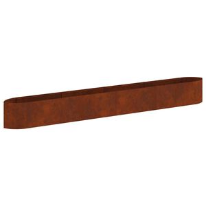 vidaXL Hevet Hagebed Cortenst&aring;l 380 x 40 x 40 cm St&aring;l