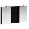 vidaXL Baderomsskapsett med d&oslash;r 3 pcs 90 x 10,5 x 50 cm Konstruert tre