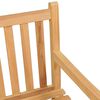 vidaXL Hagebenk 114 cm heltre teak