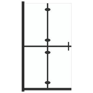 vidaXL Sammenleggbar dusjvegg med gjennomsiktig ESG-glass 70x190 cm